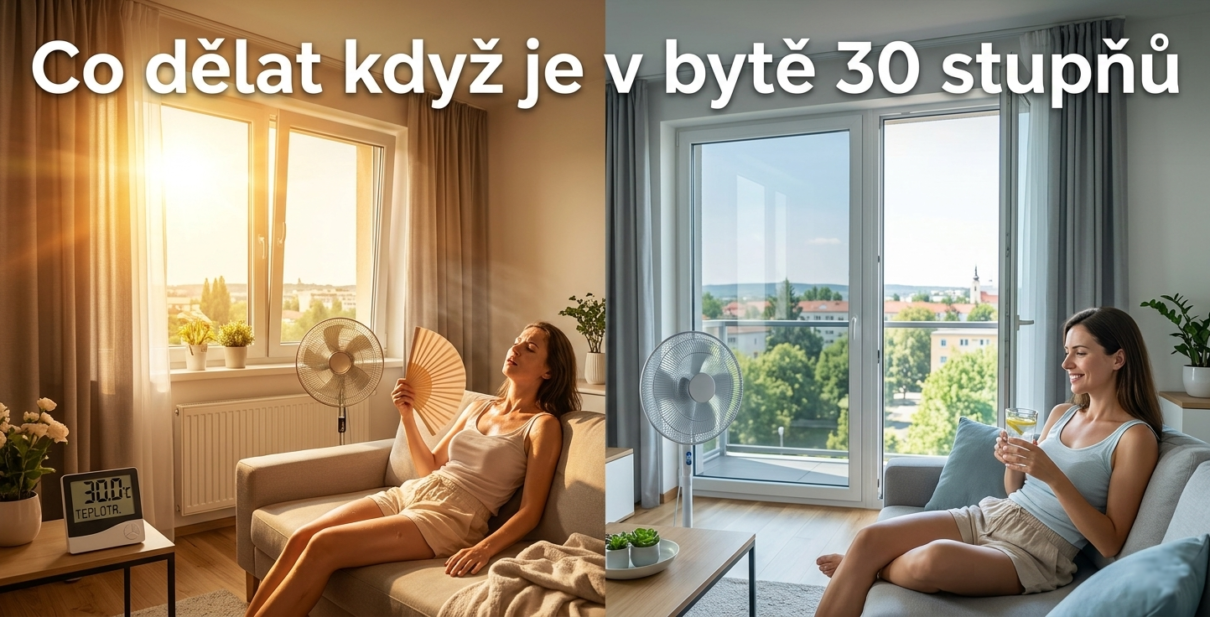 Co dělat když je v bytě 30 stupňů