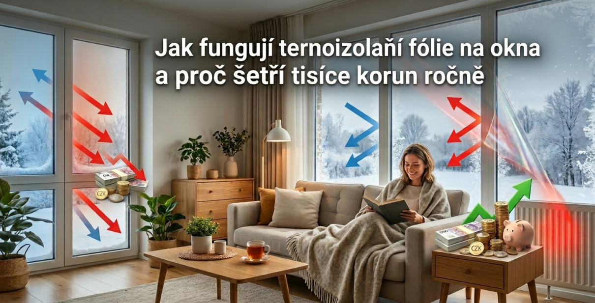 Jak fungují termoizolační fólie na okna a proč šetří tisíce korun ročně