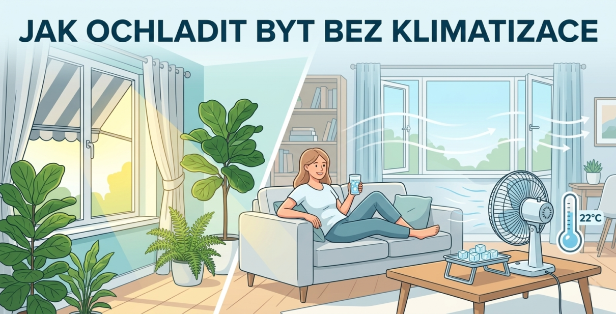 Jak ochladit byt bez klimatizace