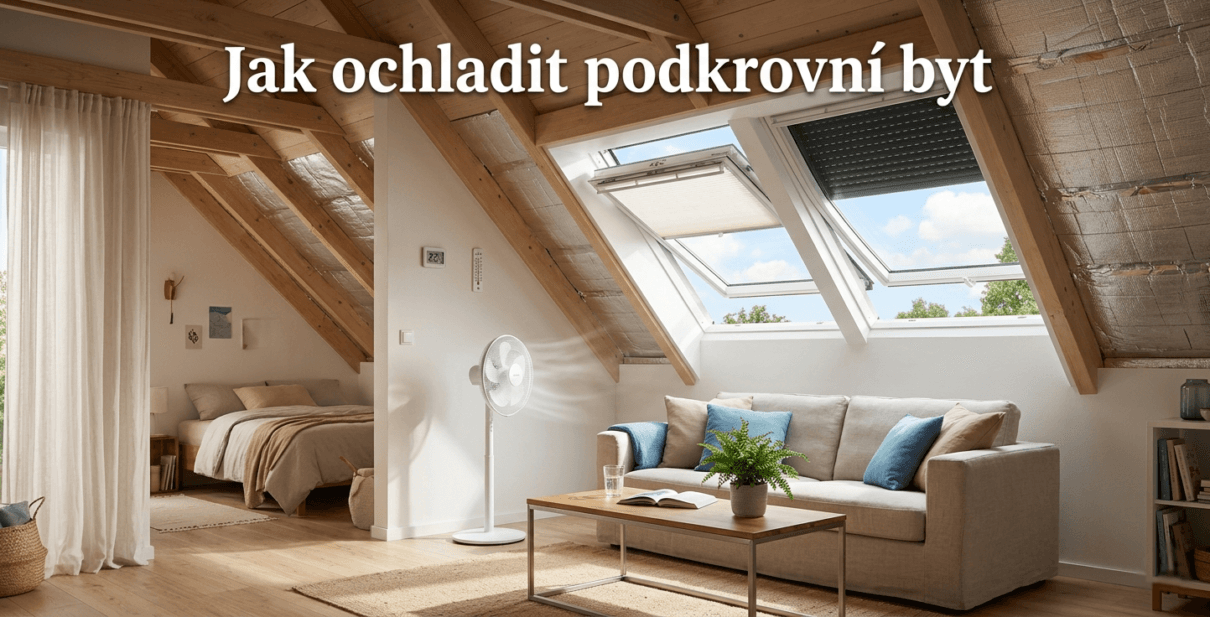 Jak ochladit podkrovní byt
