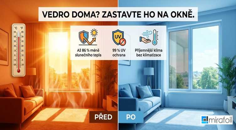 Jak snížit teplotu v bytě v létě